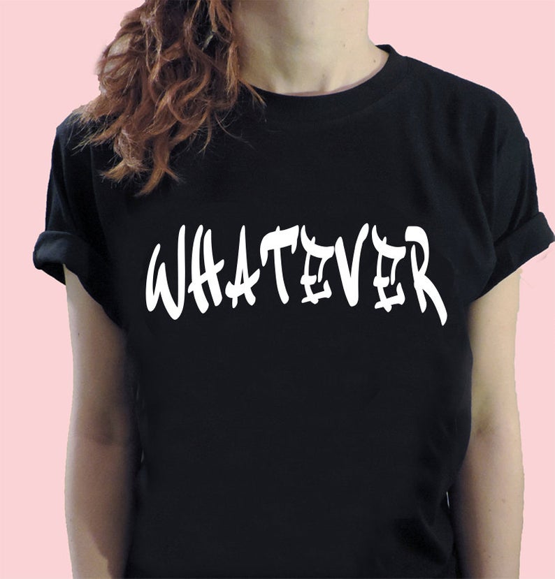 Vintage Fashion Tumblr - Skuggnas New Arrival Whatever T-shirt Cool