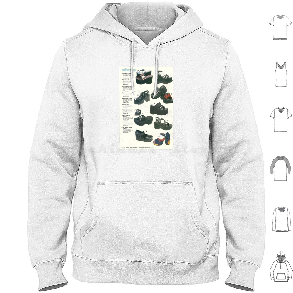 Vintage Fashion Tumblr - Shoes Shoes Shoes Hoodie Cotton Long
