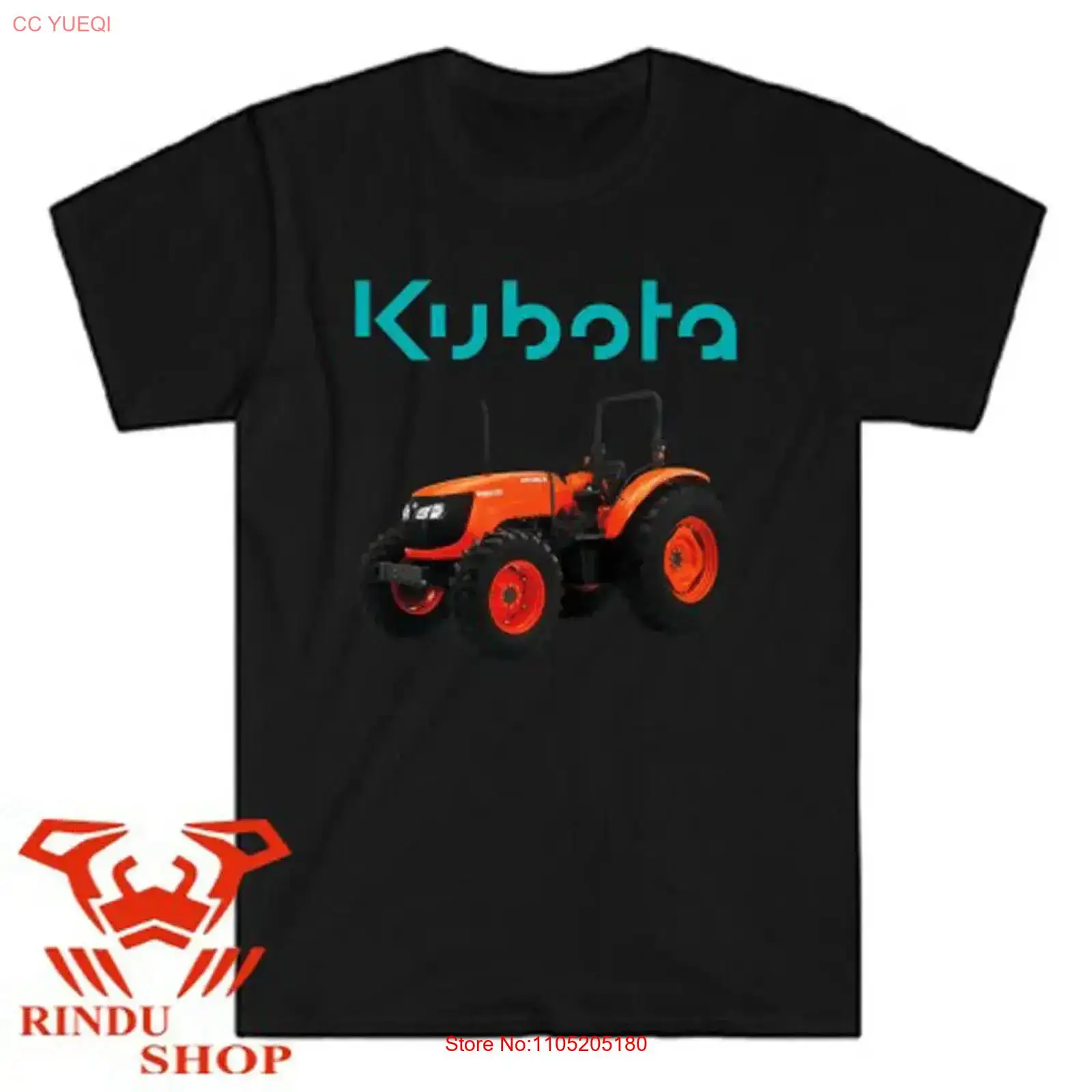Vintage Fashion Jersey - Kubota Tractor Farm Logo Men's Black