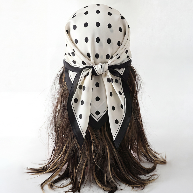 Vintage Polka Dot Print Square - Vintage Fashion Hijab recensione e prezzo