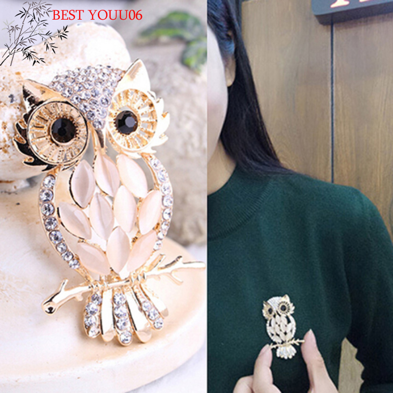 Hot Big Owl Brooches Bouquet V - Vintage Fashion Hijab recensione e prezzo