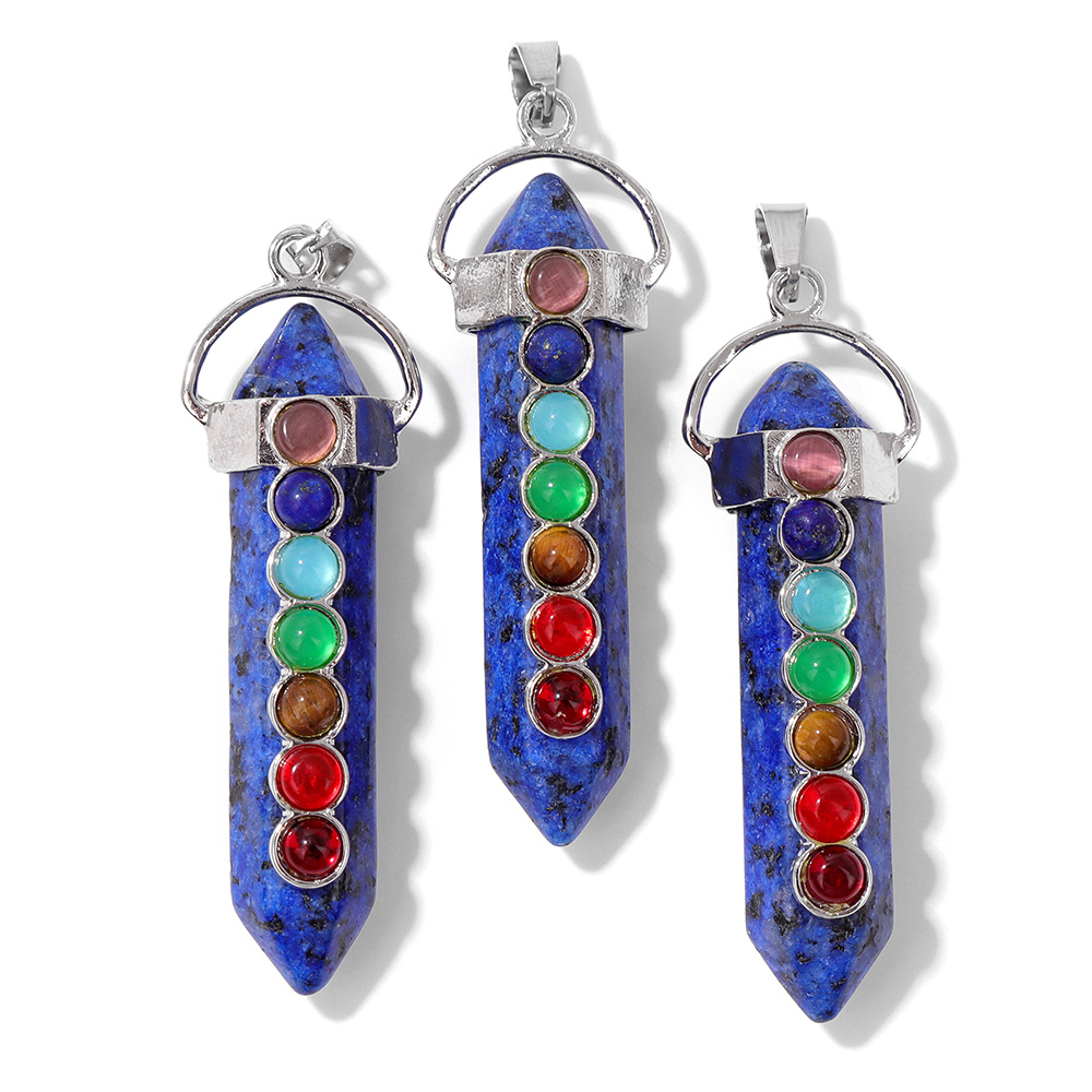 5PCS Natural Lapis Lazuli Gem  - Vintage Fashion Jewelry Necklaces recensione e prezzo