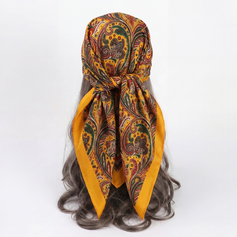 Vintage Satin Square Scarf Wom - Vintage Fashion Hijab recensione e prezzo