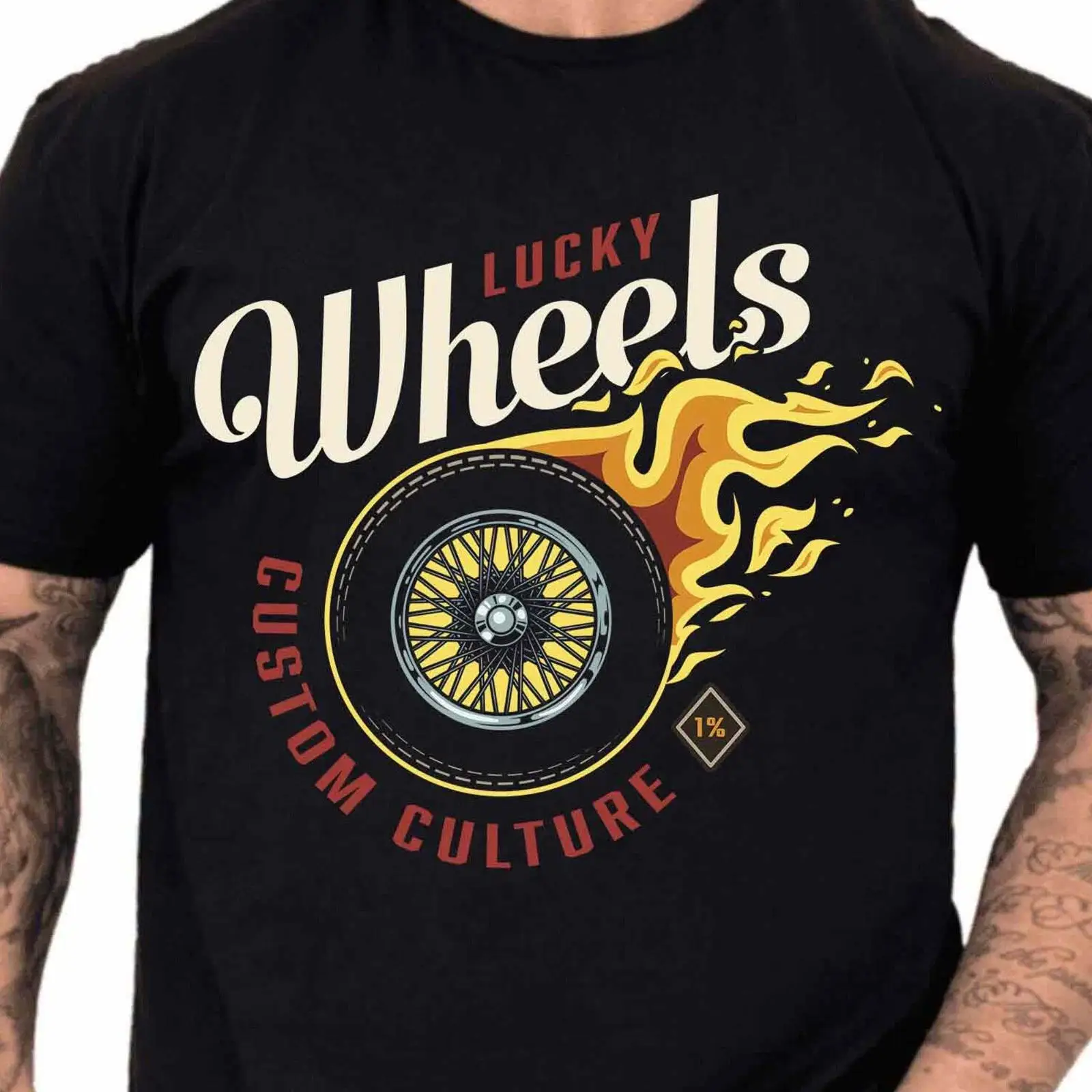 Lucky Wheels Custom T Shirt Fl - Vintage Fashion Wheel recensione e prezzo