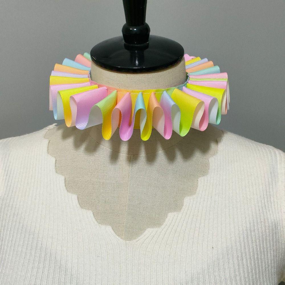 Detachable Neck Ruffled Collar - Vintage Victorian Fashion recensione e prezzo