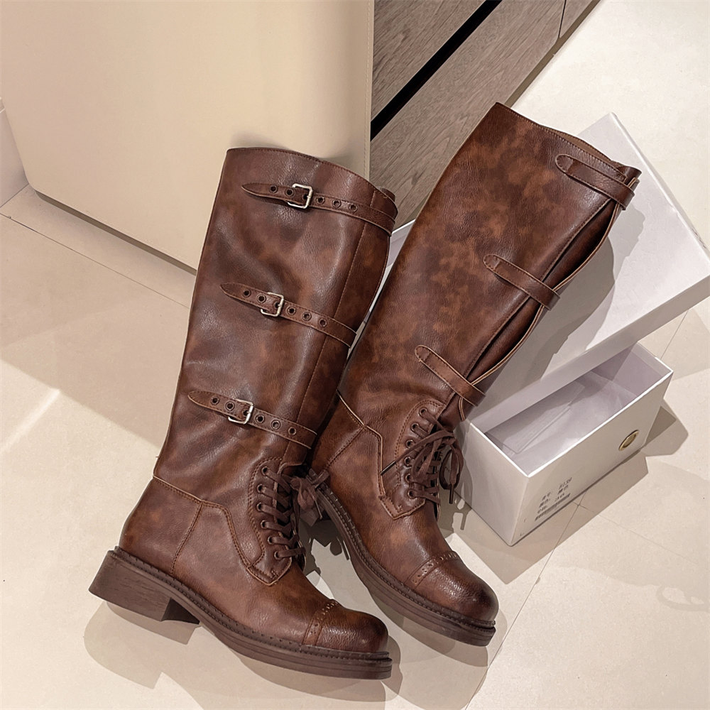 Women's Knee High Boots Vintag - Vintage Fashion Design recensione e prezzo