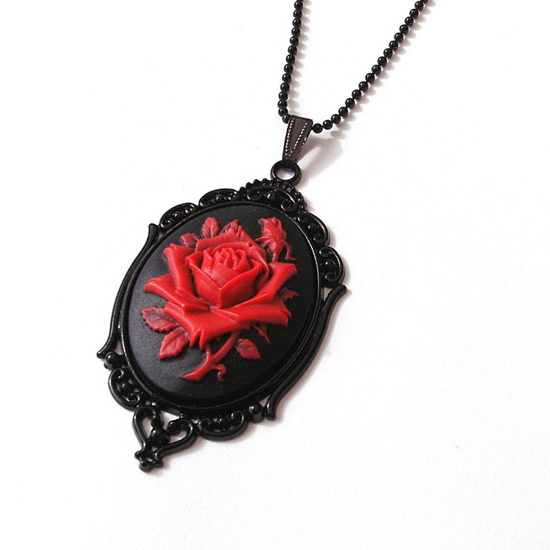 Victorian Black and Red Rose C - Vintage Victorian Fashion recensione e prezzo
