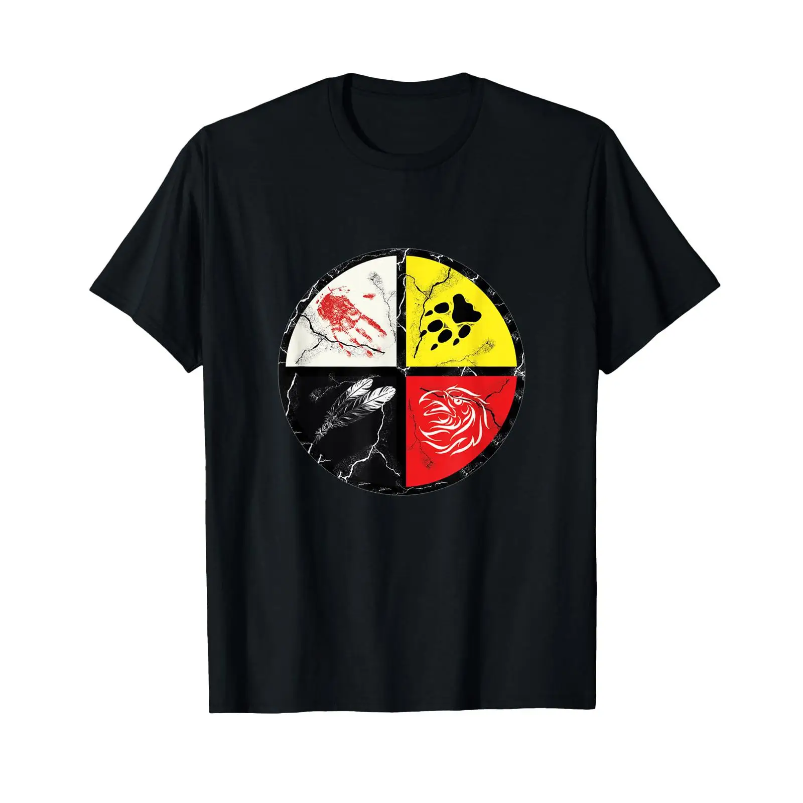 Indian Medicine Wheel T Shirt  - Vintage Fashion Wheel recensione e prezzo