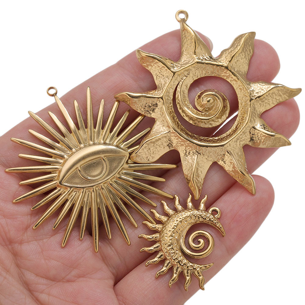 5pcs PVD Gold Charms Stainless - Vintage Fashion Jewelry Necklaces recensione e prezzo