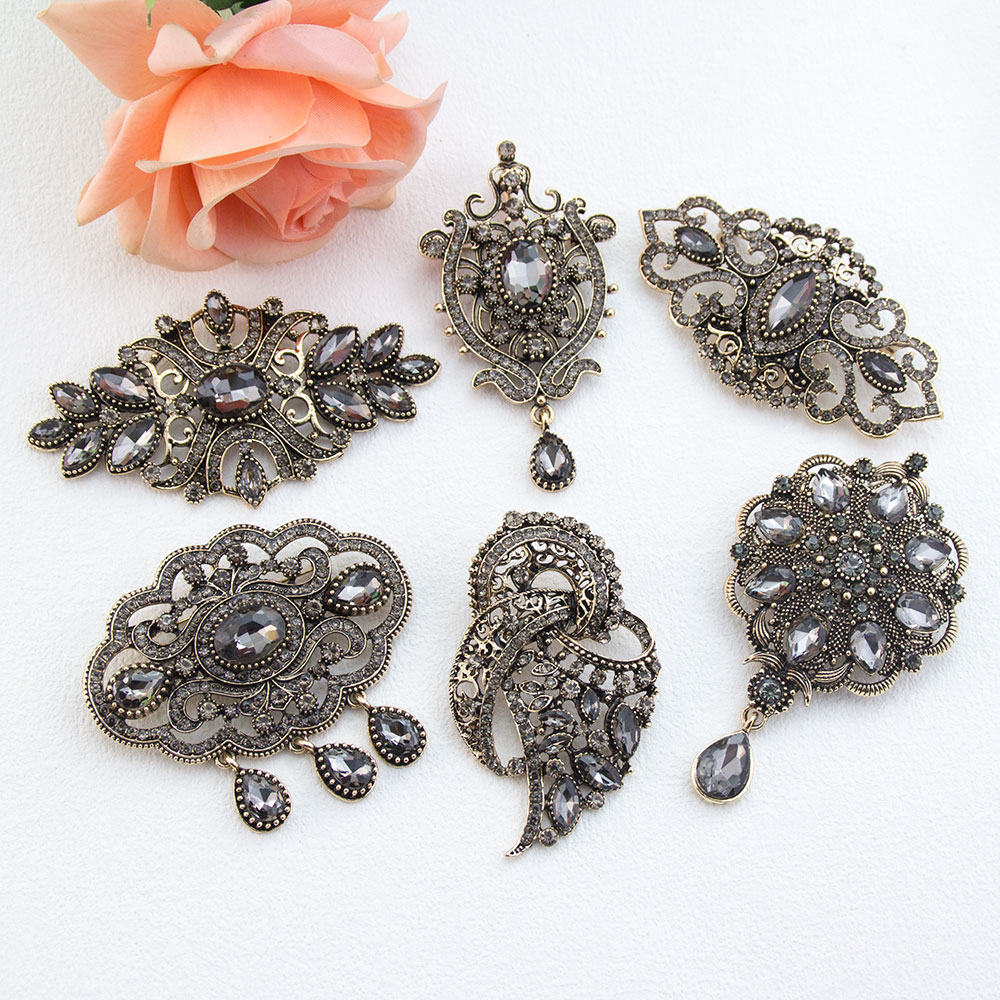 Vintage Gray Crystal Turkish B - Vintage Fashion Hijab recensione e prezzo