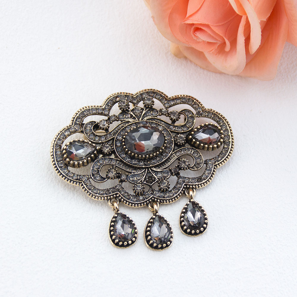 Vintage Gray Crystal Turkish B - Vintage Fashion Hijab recensione e prezzo