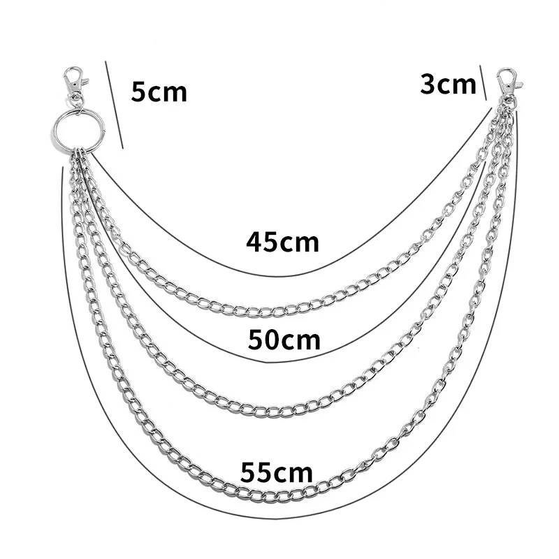 Layer Metal Belt Chain Punk Ho - Vintage Fashion Guild recensione e prezzo
