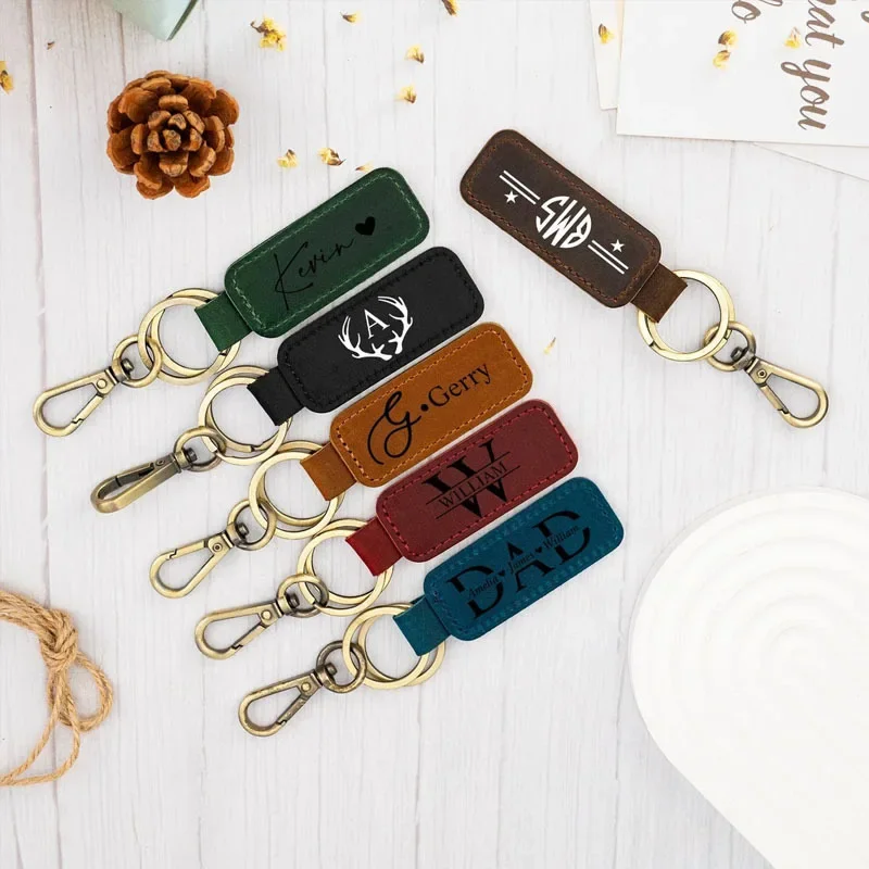 Laser Custom Logo Leather Keyc - Vintage Fashion Rings recensione e prezzo