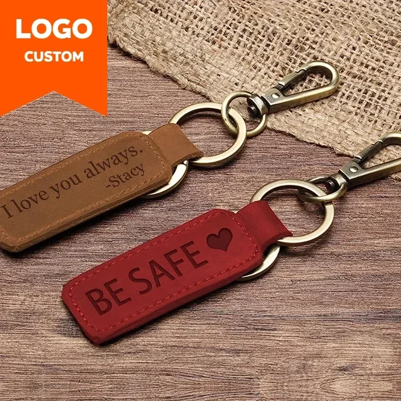 Laser Custom Logo Leather Keyc - Vintage Fashion Rings recensione e prezzo