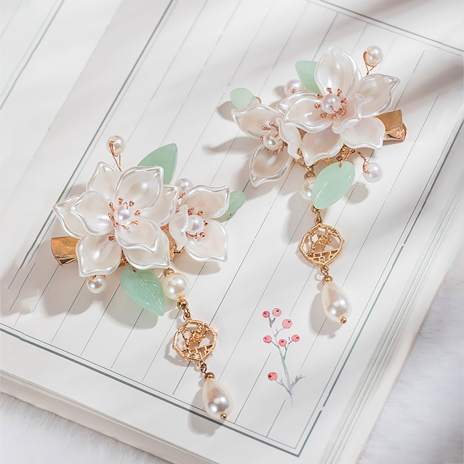 Vintage Camellia Hair Clip Ele - Vintage Fashion Guild recensione e prezzo