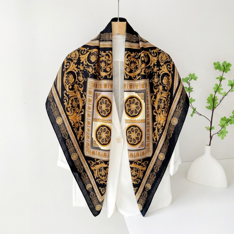 Vintage Satin Square Scarf Wom - Vintage Fashion Hijab recensione e prezzo