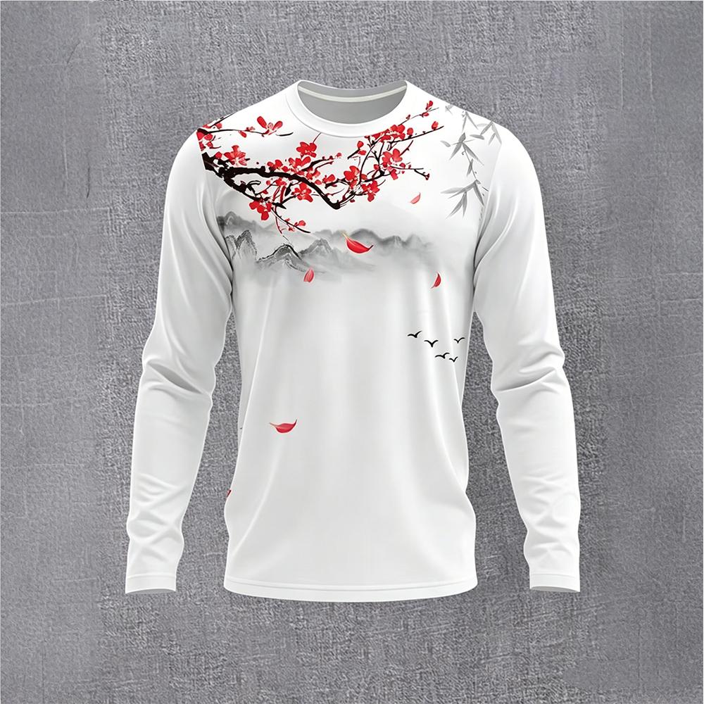 Chinese Style Ink Plum Blossom - Vintage Fashion Mens recensione e prezzo