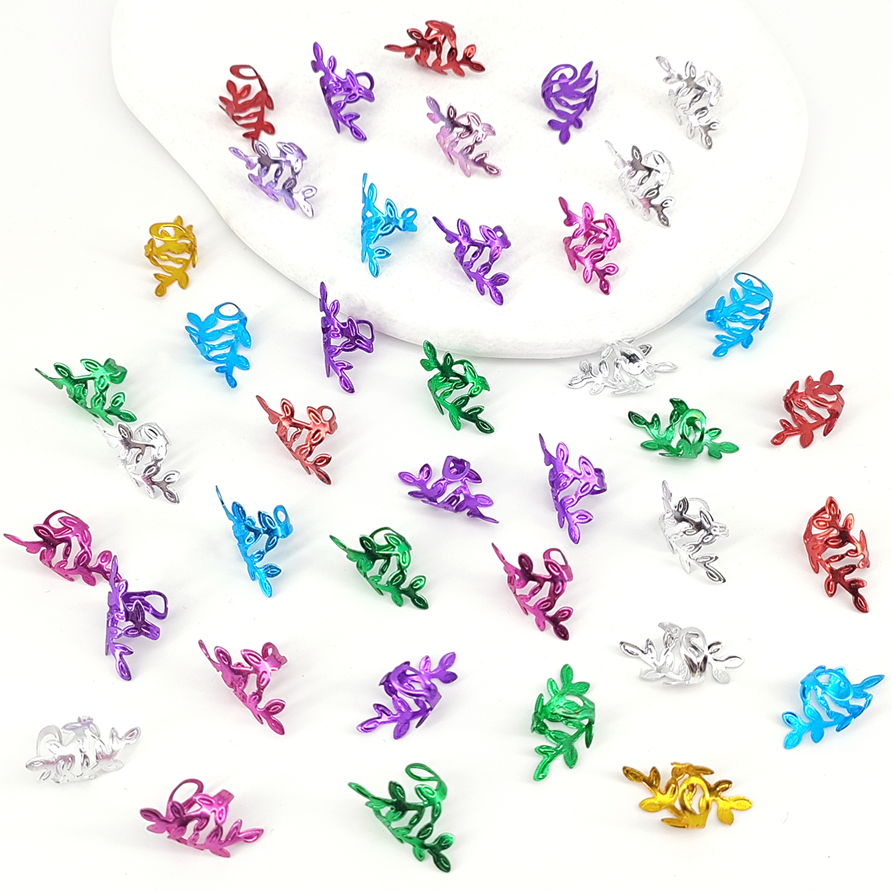 40Pcs Vine Leaf Shaped Alloy H - Vintage Fashion Rings recensione e prezzo