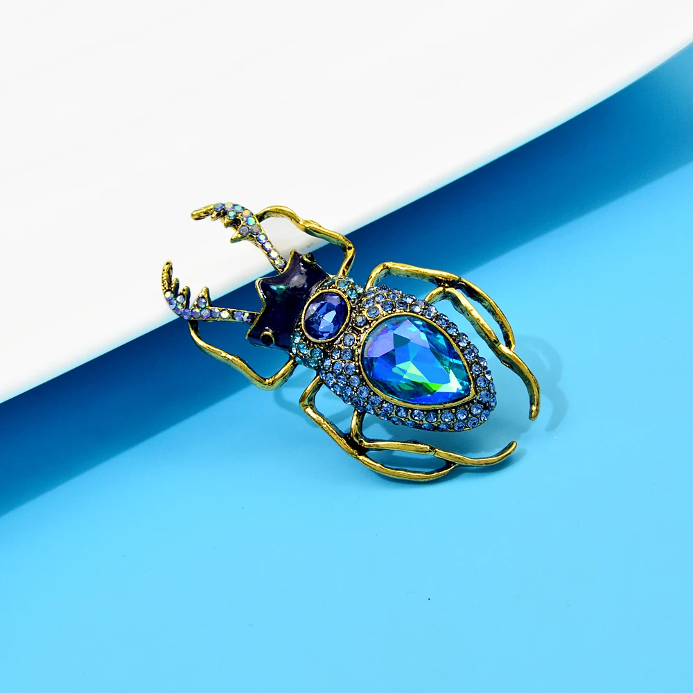 Blucome Blue Crystal Beetle Br - Vintage Fashion Bug recensione e prezzo