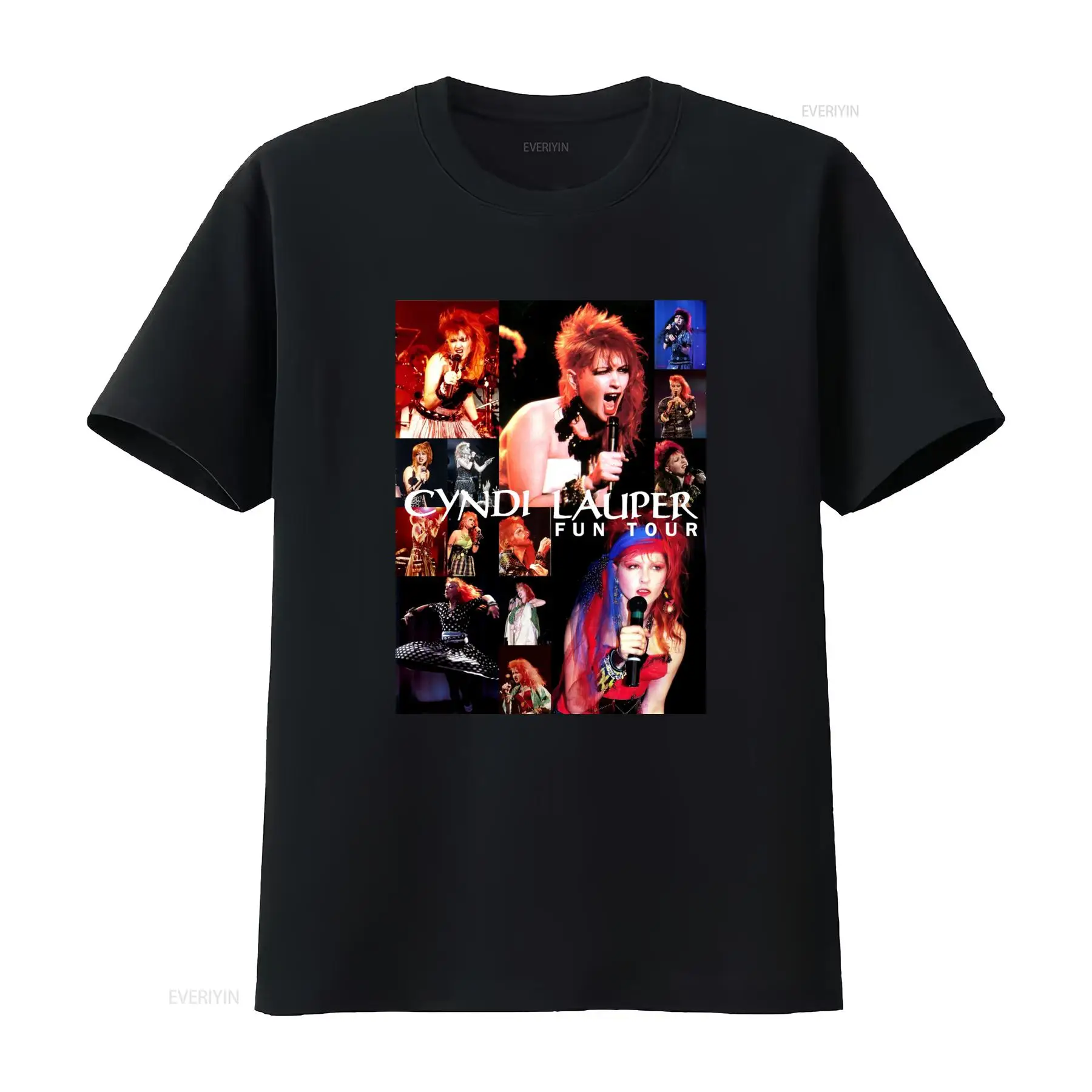 Cyndi Lauper Fun Tour T Shirt  - Vintage Fashion Jersey recensione e prezzo