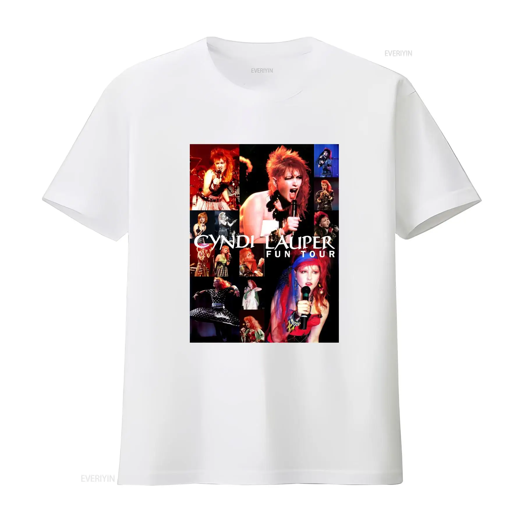 Cyndi Lauper Fun Tour T Shirt  - Vintage Fashion Jersey recensione e prezzo