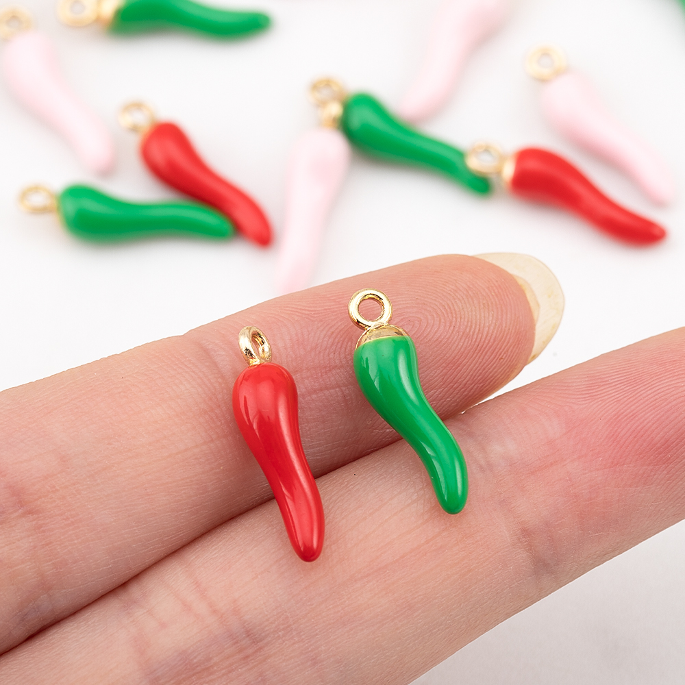 10pcs 5pcs 20pcs Red Hot Chili - Vintage Fashion Jewelry Necklaces recensione e prezzo