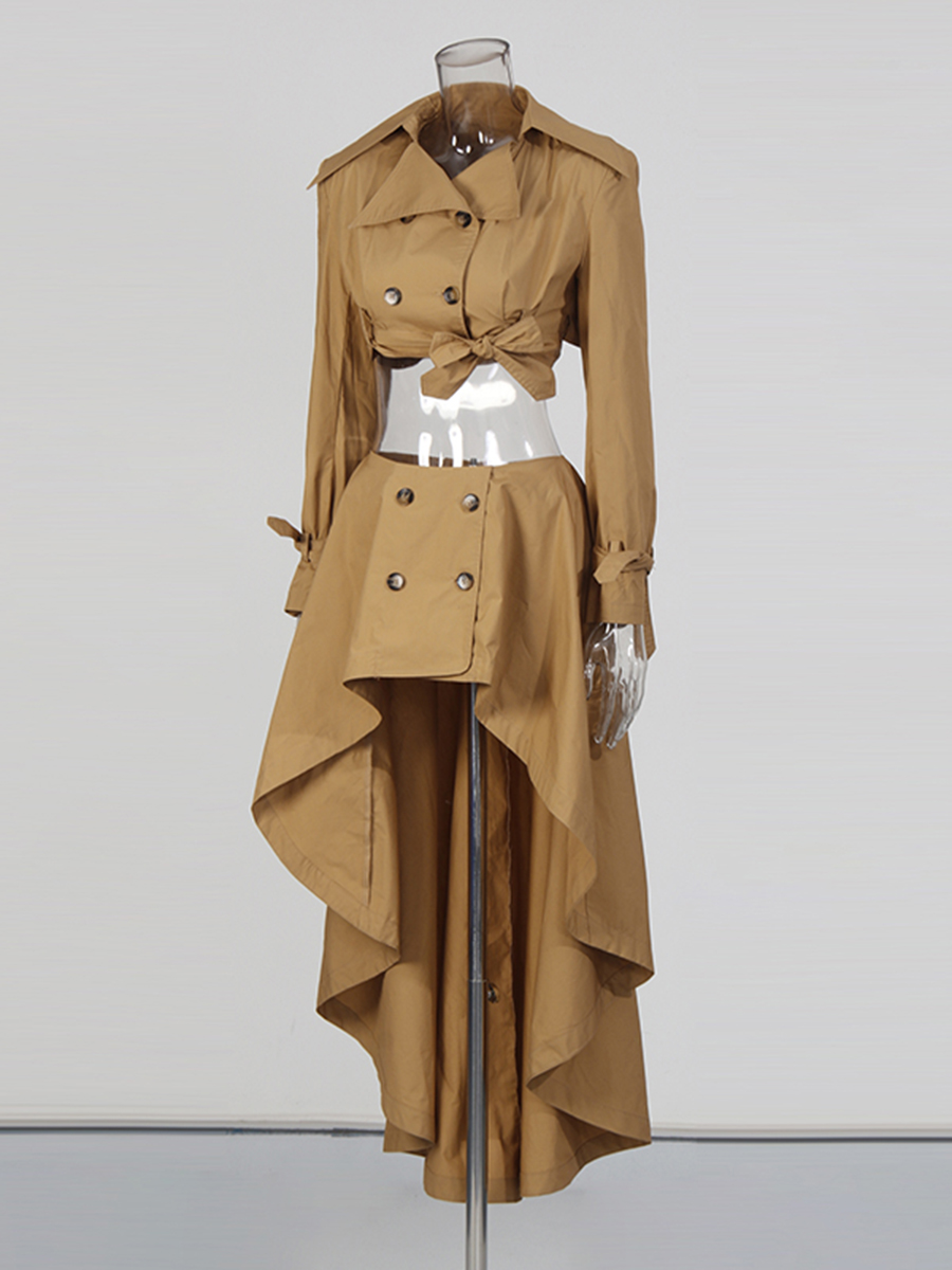 CHICEVER Khaki Spliced Lace Up - Vintage Fashion Jersey recensione e prezzo