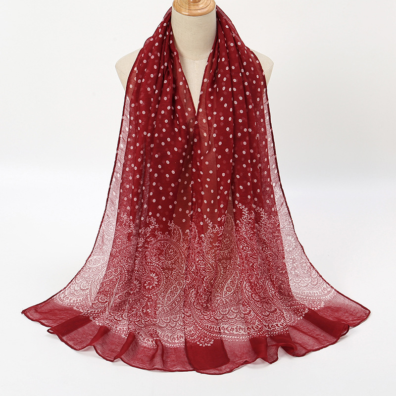 Vintage Gradient Polk Dot Cott - Vintage Fashion Hijab recensione e prezzo