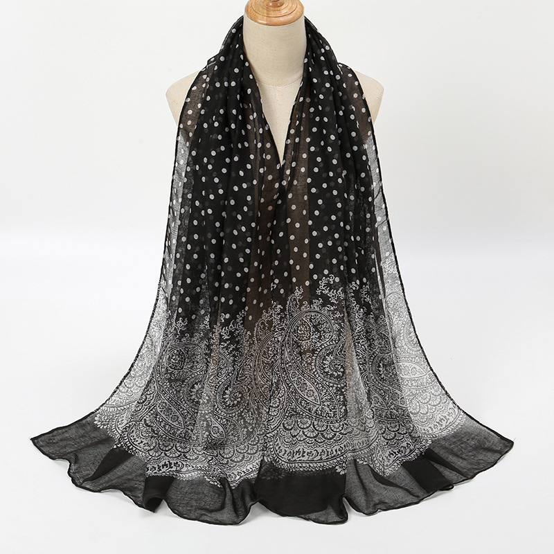 Vintage Gradient Polk Dot Cott - Vintage Fashion Hijab recensione e prezzo