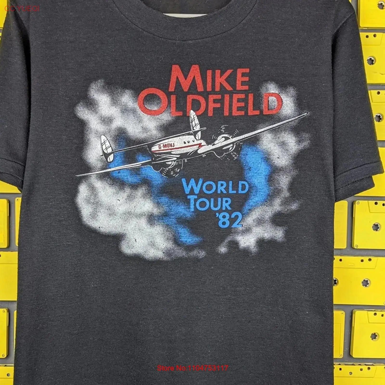 Mike Oldfield WORLD TOUR black - Vintage Fashion Jersey recensione e prezzo