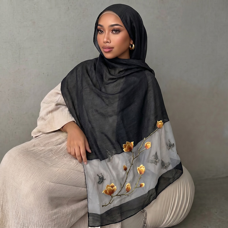 Scarf Print Hijab Bandana Silk - Vintage Fashion Hijab recensione e prezzo
